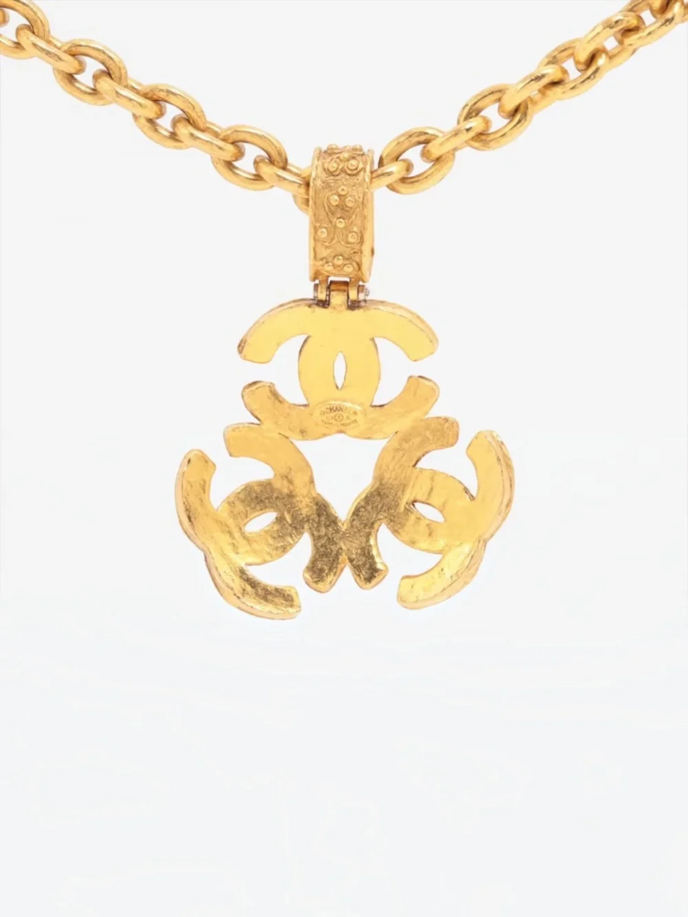 Chanel Triple CC Pendant Necklace